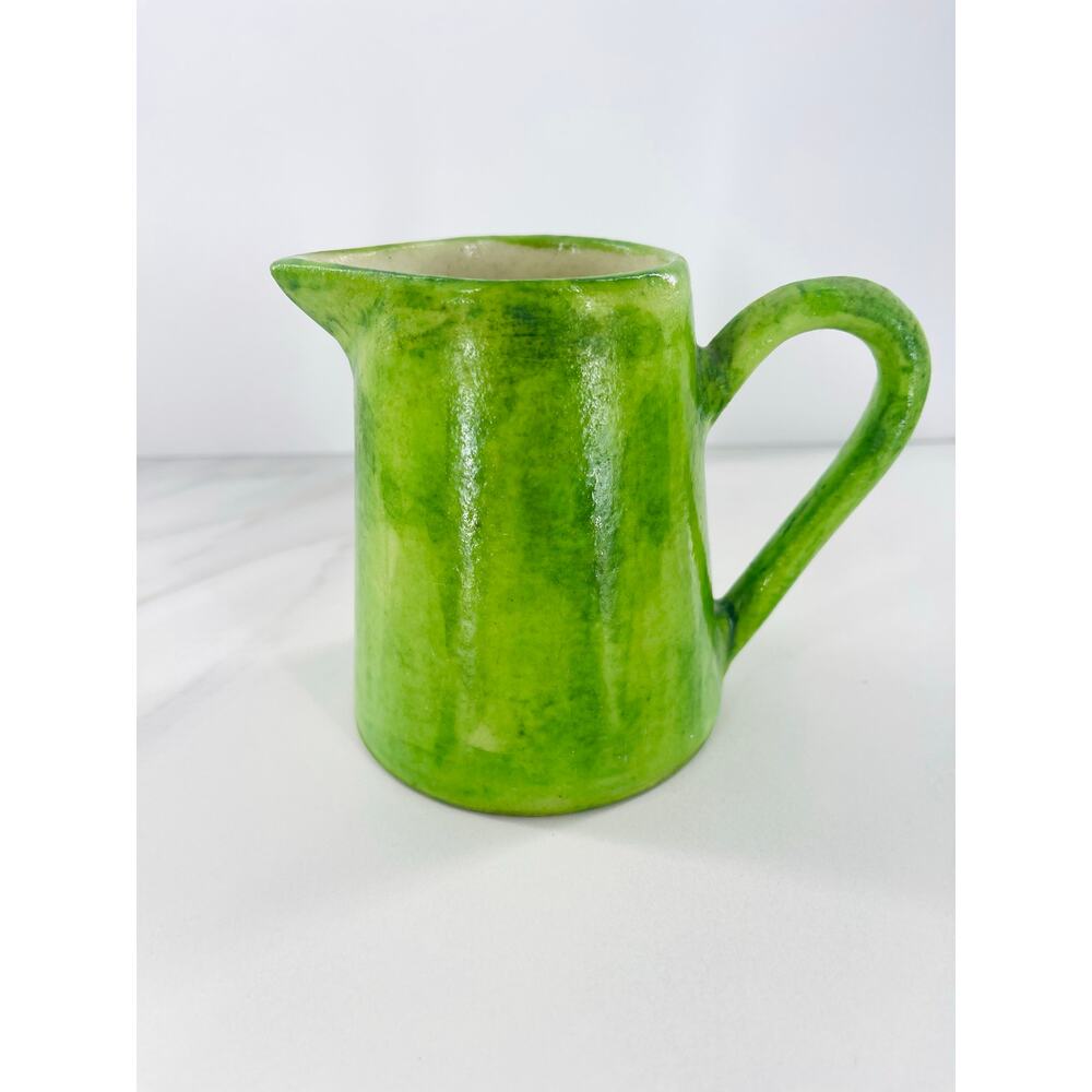 Small Pitcher Pottery Green